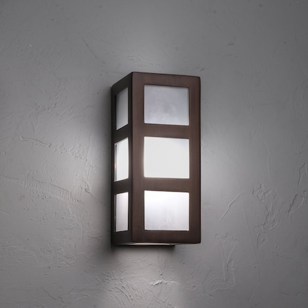 Luxury Lighting Varien Bay 12.5in. High Ceramic Outdoor Wall Light, Antique Copper Finish 184-77(W9) Acop u/d-7-17
